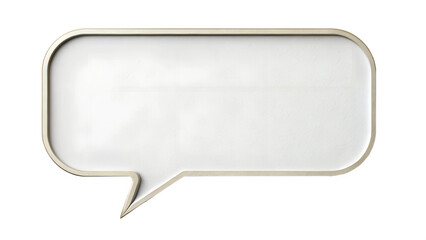 Empty speech bubble design with a modern look transparent