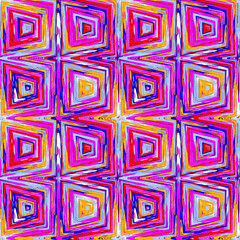 Ditzy pixel abstract rainbow seamless pattern backdrop. Modern playful variegated repeating graphic design for kids, textile and home decor. 