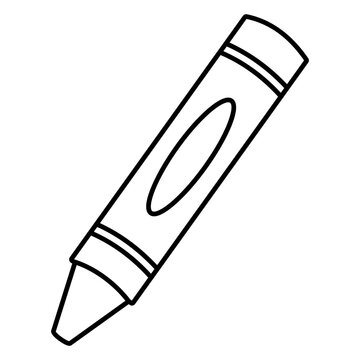 recommend clip art: crayon outline icon illustration 