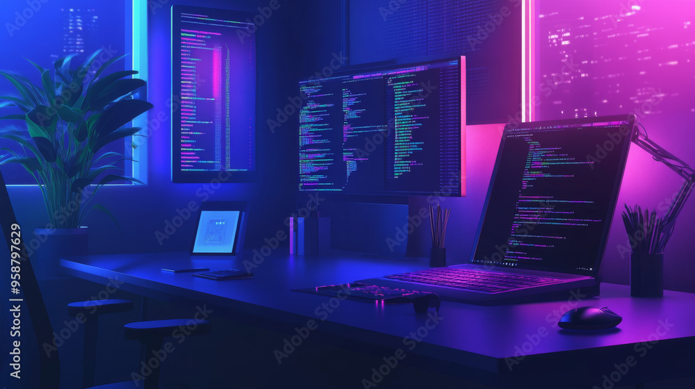 Poster creating software, designing websites, and writing code. this involves building apps, websites, and 