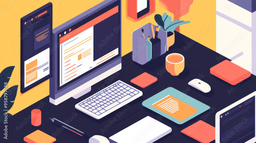 Poster creating software, designing websites, and writing code. this involves building apps, websites, and 