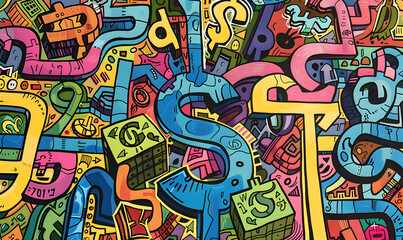 Obraz premium investment and business graphic advertising backgrounds