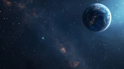 Fototapeta premium Star planet and universe background