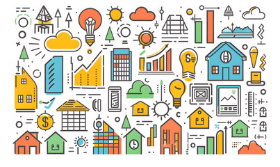 investment and business graphic advertising backgrounds
