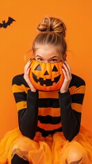 Girl in a Halloween costume