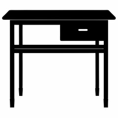 Desk Black silhouette