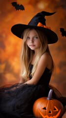 Girl in a Halloween costume