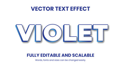 Vector 3D Text Effect Design