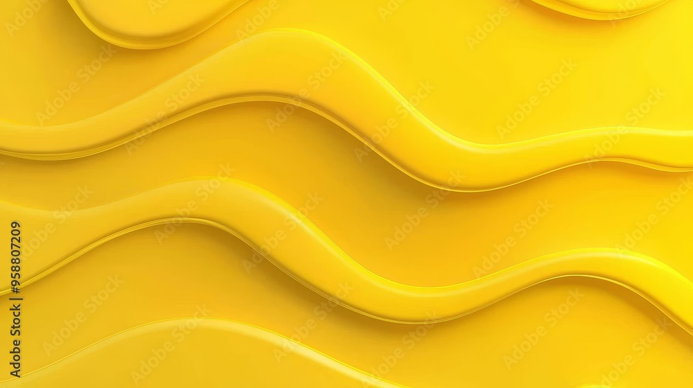 Aufkleber abstract line background with yellow smoothness. ai-generated background.