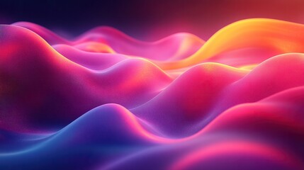 Obraz premium abstract backgroun colorful folde ribbon luminescent neon lines minimal retro wallpaper