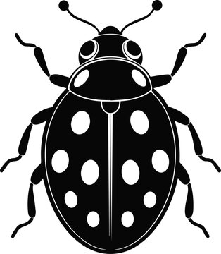 recommend clip art: ladybug silhouette vector illustration