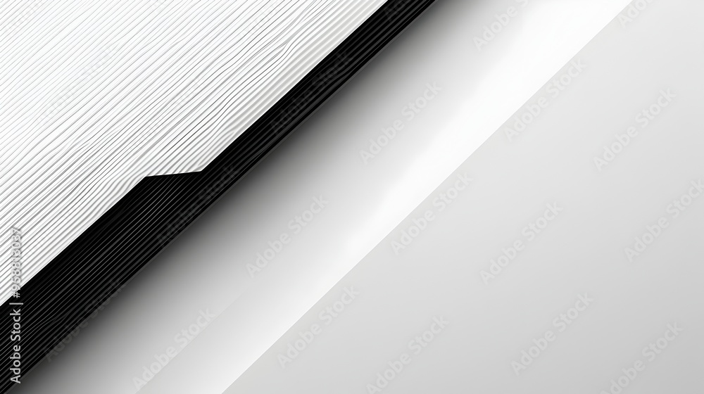 Poster minimalist diagonal zigzag pattern on clean white background