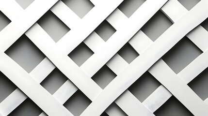 Fototapeta premium Monochrome Diamond Pattern with Black Diagonal Stripe on White Backdrop