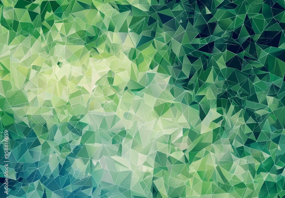 Poster an abstract geometric pattern with triangles on a modern geometric background