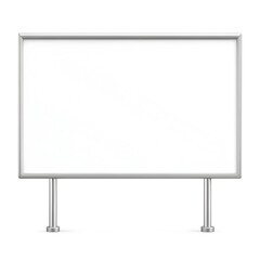 Outdoor Banner Mockup on Clean White Background with Copy Space