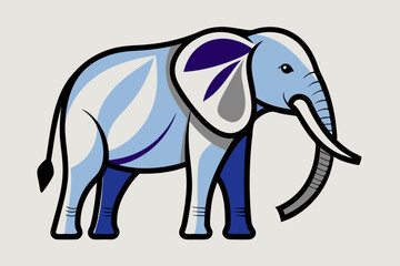 Creative Elephant Vector Art Illustration – SVG Design.