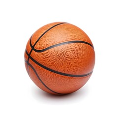 Obraz premium Closeup Basketball Ball Isolated on White Background