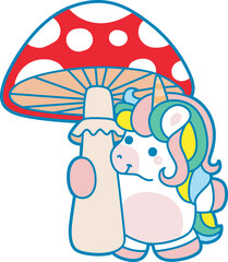 Printable outline Unicorn templates for coloring children's book