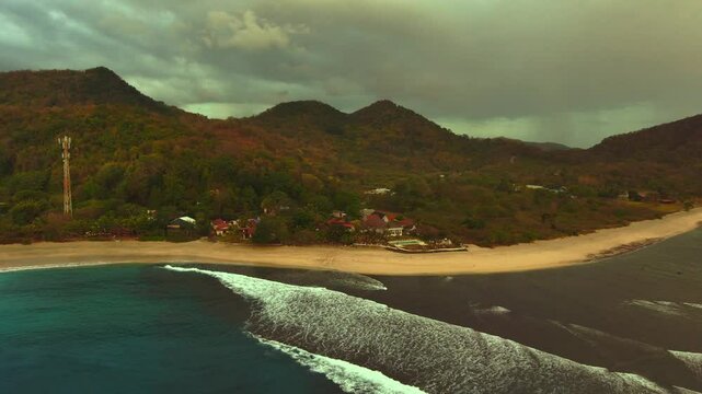 mountain ocean road indonesia sumbawa