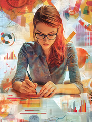 Fototapeta premium Write_a_marketing_report_to_analyze_the_results