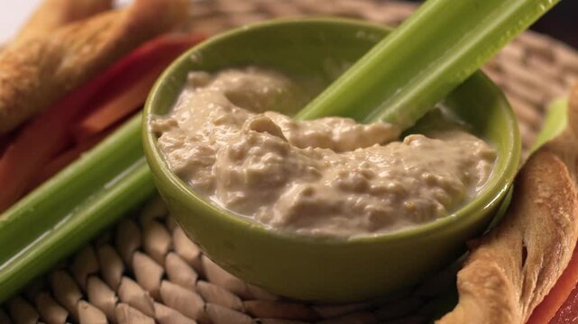  Hummus and dips in a bowl medium 