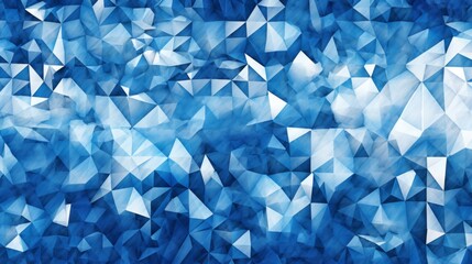 Naklejka premium Abstract Blue and White Geometric Pattern