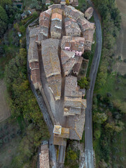 Italy/Marches, Ancona district, Arcevia, the fortress village of Castiglioni