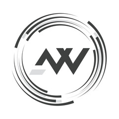 AW letter mark and branding logo design with a leaf. And your best choice.
