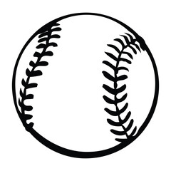 Baseball silhouette vector