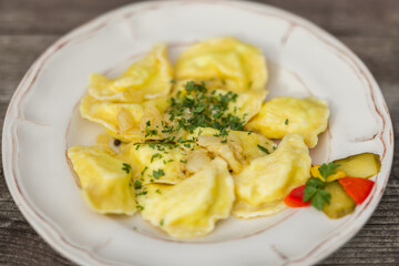 Traditional Polish dumplings.
