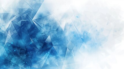 Abstract Blue Crystalline Background
