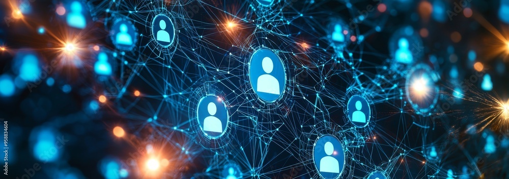 Poster Virtual globe healthcare network concept with doctor. Science and medical innovation technology and future solutions for global research networks.