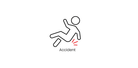Accident Prevention and Safety Awareness Vector Icon