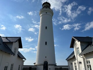 lighthouse on the coast of the sea
