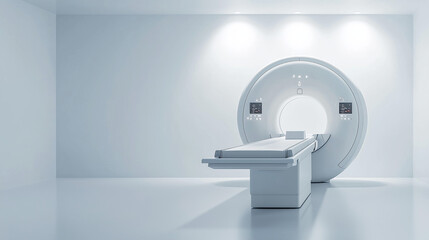 W nowoczesnym laboratorium medycznym znajduje się zaawansowana maszyna do MRI lub CT, kluczowa w precyzyjnej diagnostyce medycznej. 