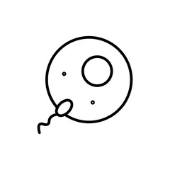 fertilization line icon