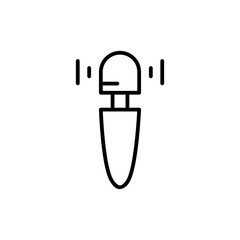 vibrator line icon