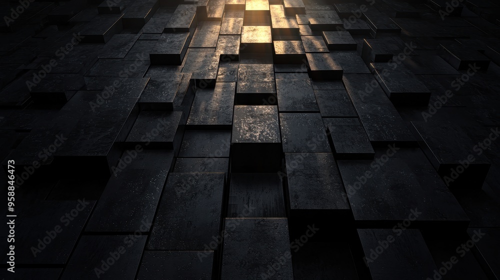 Poster dynamic abstract business background with play of light and shadow for professional depth