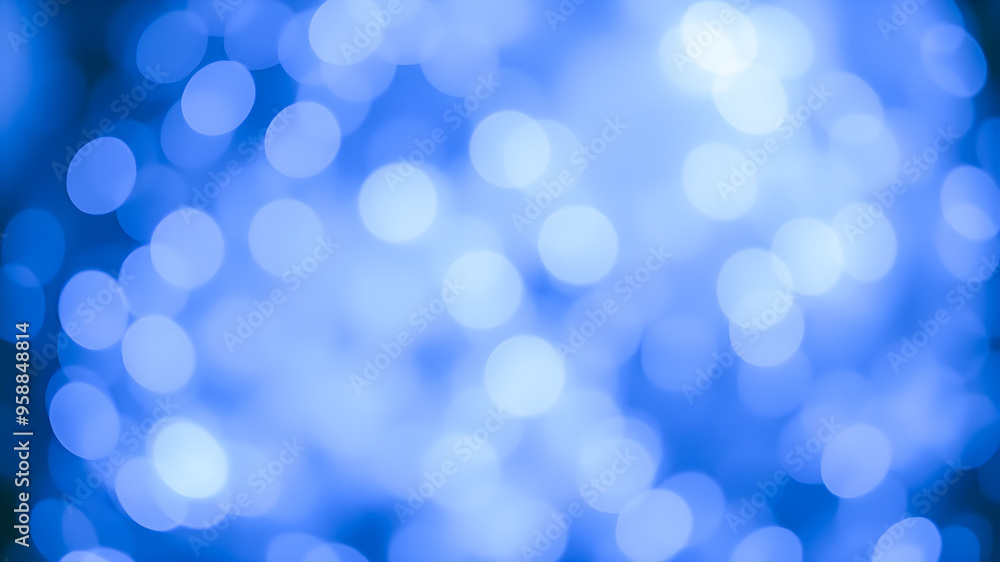 Aufkleber abstract circular colorful bokeh from the party light on black background