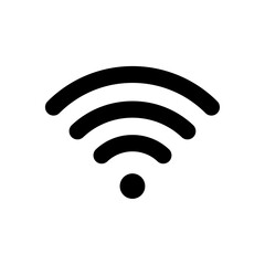 Wifi icon isolated on white