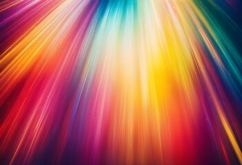 Fototapeta premium Colorful abstract background with blurred motion, featuring vibrant rainbow-like hues and a sense of movement