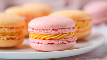 Fototapeta premium Delicate French Macarons