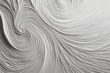 Abstract White Swirling Pattern