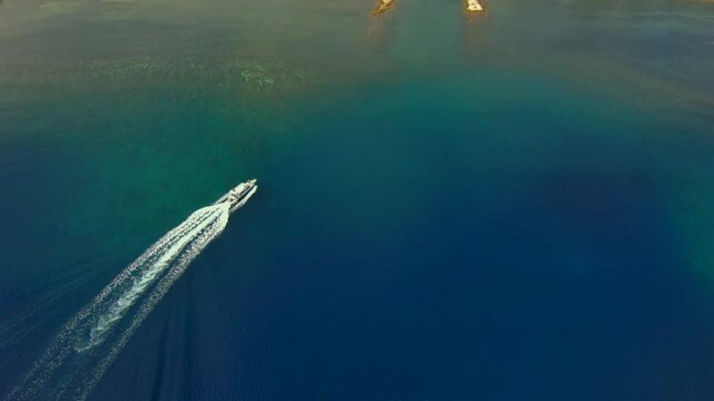 boat sea water ocean sky