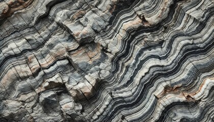 Fototapeta premium Gneiss Rock Texture with Natural Layers and Patterns