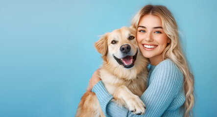 woman with a dog