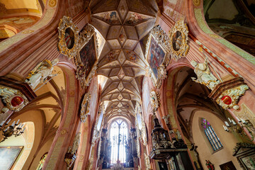 Interior of the Cathedral in Świdnica, Poland