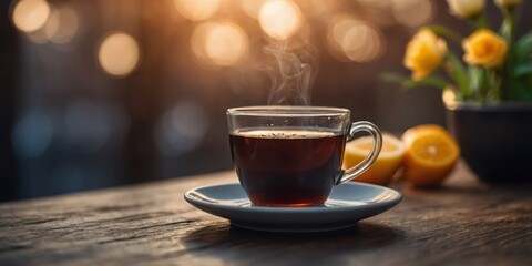 Three cups of tea with different colors and flavors.