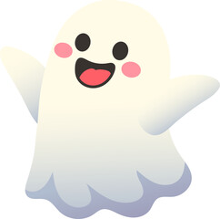 Joyful Halloween Ghost (Gradient Color Style)