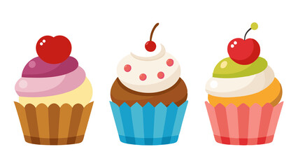 Delicious Cupcake Illustration - Isolated Transparent Background
